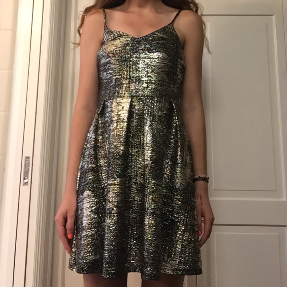 Black and Gold Soprano Cocktail Dress